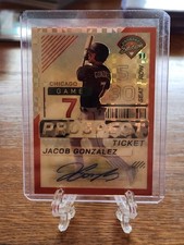 2024 Prospect Edition Holo Prospect Ticket Signatures Red #136 Jacob Gonzalez