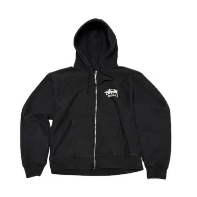 Original Stüssy Zip-Hoodie / Kapuzenjacke in Größe L, relaxed fit.