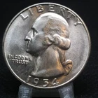 1954 S Washington Quarter BU Uncirculated Mint State 90% Silver 25c US Coin