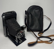 Vintage 1930s Kodak Six-16 Art Deco Folding Camera 126mm f/6.3 Diodak Case