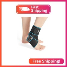 Bodyprox Ankle Support Brace 2 Pack, Adjustable Compression Ankle Braces for Spo