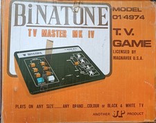 Binatone TV Master MK IV  TV Game Untested No Power Cable