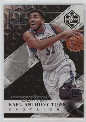 2015-16 Panini Limited Spotlight Silver 14/49 Karl-Anthony Towns Rookie RC 1cc7