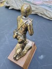 US Military Soldier Flag Holder On Hardwood Base — photo 10