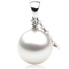 12 mm South Sea Pearl Pendant Pacific Pearls® Pearl pendant with timeless...