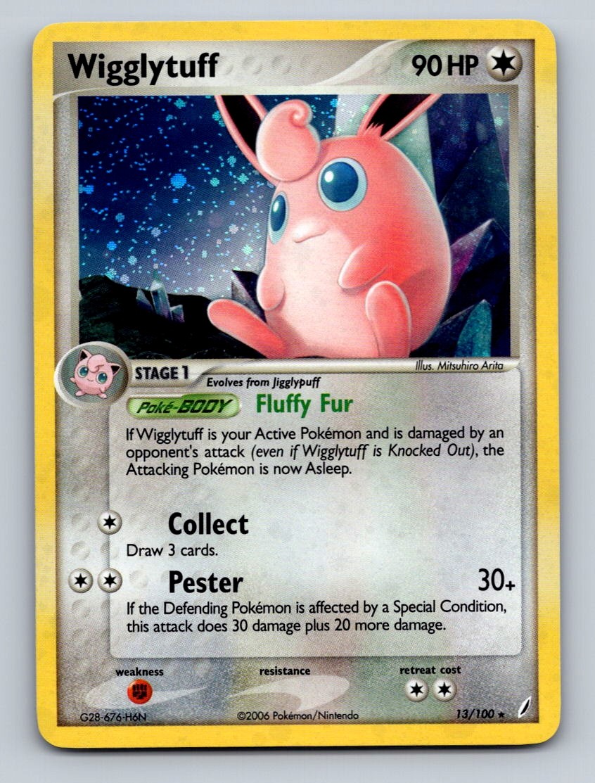 Wigglytuff Holo Holo Rare Crystal Guardians 13/100 NM Pokemon