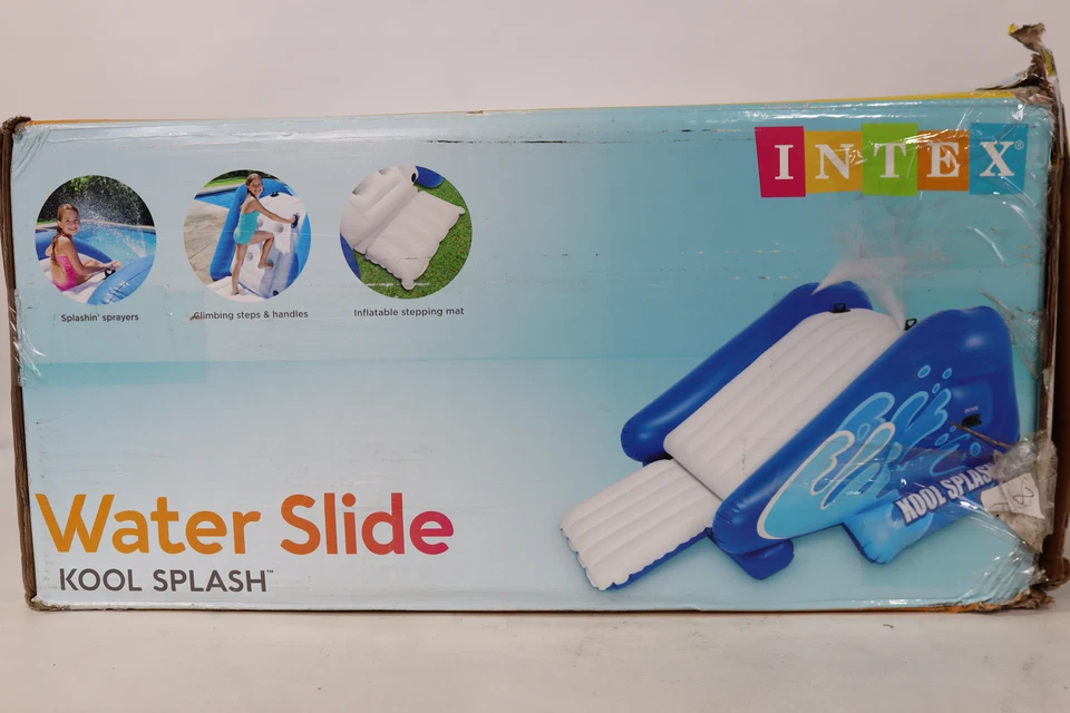 INTEX 58849EP Kool Splash tobogán acuático inflable piscina centro de juegos azul Foto 2 de 4