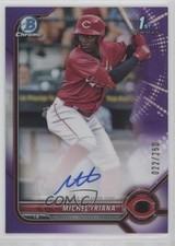 Michel Triana Bowman Chrome 2022 Purple Refractor /250 Auto