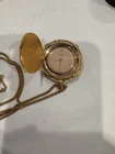 Vintage Louvic Liberty Coin Pendant Watch: Swiss Made Gold Plated W/GP Chain 12k