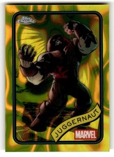 Juggernaut 2025 Topps Chrome Marvel Yellow Lava Refractor #146