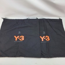 2x Adidas Y3 Yohji Yamamoto Black Dust Bag Set 15"H x 14.5"W Shoe Storage Travel