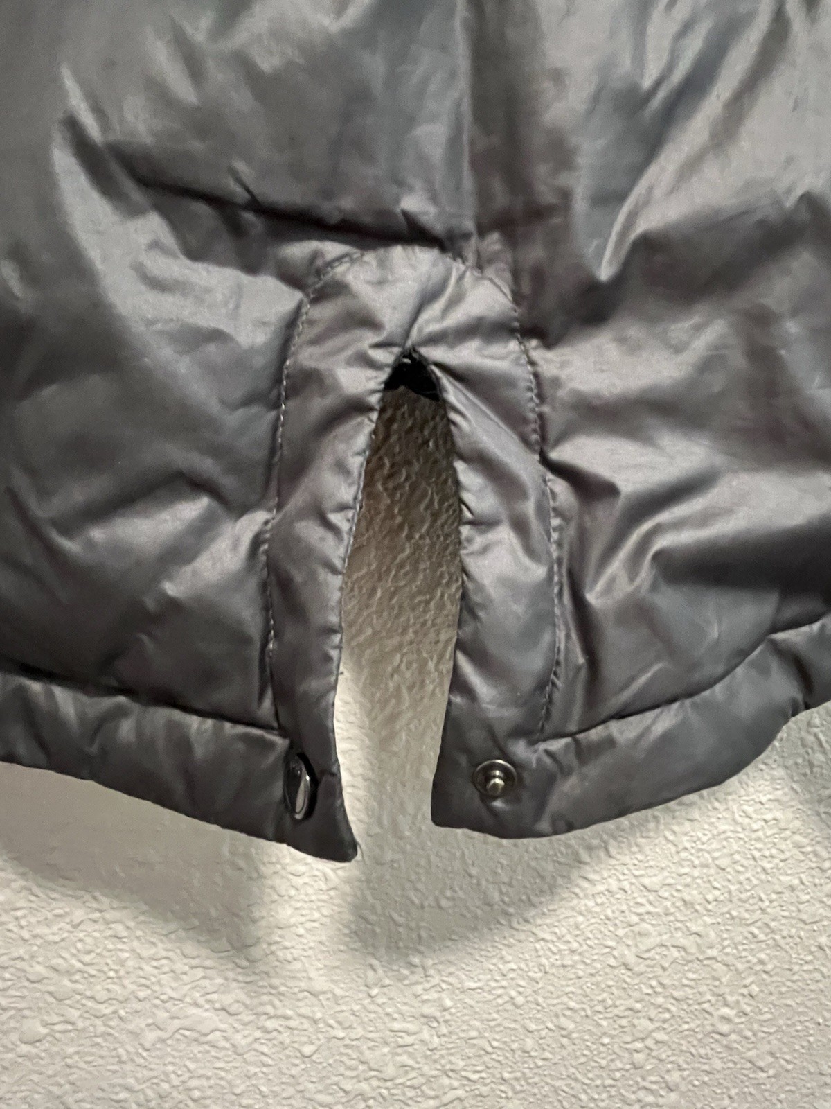 Lolë Duck Down Insulated Hooded  Women Medium Long Jacket Dark Grey Lightweight