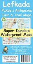 Lefkada, Paxos and Antipaxos Tour and Trail Maps by Jan Kostura SHEET MAP