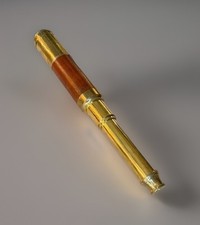 Cannocchiale da marina originale primi 900 mogano e ottone 