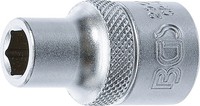 "Bgs STECKSCHLÜSSEL-EINSATZ Sechskant, Innenvierkant 12,5 Mm (1/2\"), Sw 9 Mm"
