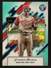 2025 Topps Pristine #261 Jarren Duran Red Sox Aqua Refractor /199