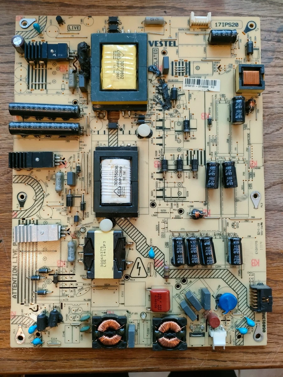 Carte D'alimentation Hitachi 55HAK5450 – VESTEL 17IPS72 160621R7 – Testée