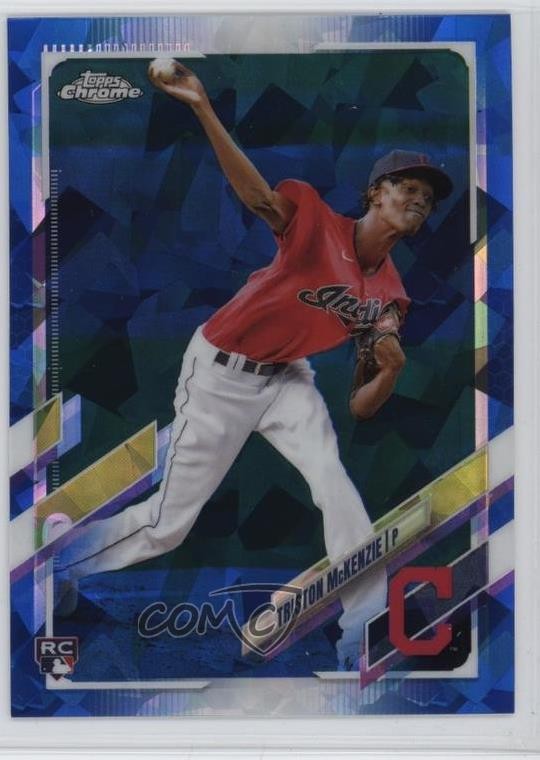 2021 Topps Chrome Sapphire Edition Triston McKenzie #319 0g81