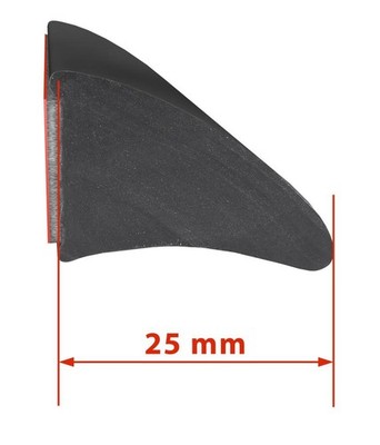 Radlauf 25mm universell 2 Meter lang PKW Verbreiterung Kotflügel fender flares