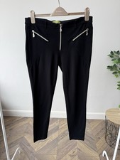 Vintage Versace Jeans Black Zip Detail Stretch Pants Women’s Slim Fit