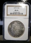 1879-S  MORGAN SILVER DOLLAR  ~ NGC MS-65