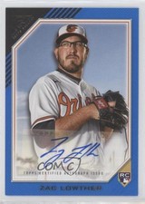 2022 Topps Gallery Rookie Auto Blue 24/50 Zac Lowther #RA-ZL Auto 2f9