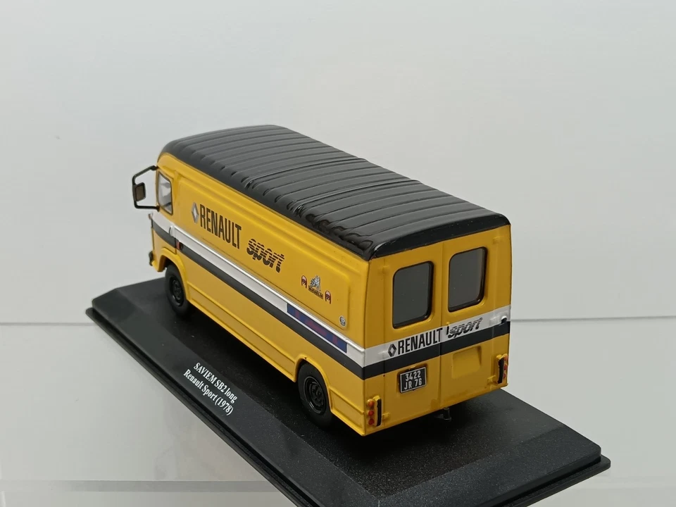 Assistance Rallye 1:43 Saviem SG2 Long Renault Sport 1978 Manque 2 Phares Jaune - Photo 2/4