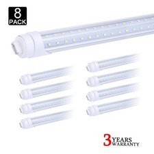 8Pack 8' Led Bulbs R17D HO 65W T8 8FT Led Tube Light 8Foot Led Shop Light 6000K