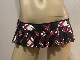 Sexy Micro Mini Naughty School Girl Skirt Plaid Lingerie Rave Exotic Dancer