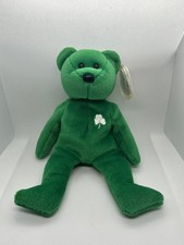 RARE Ty Beanie Collectable Erin the Irish Bear with multiple errors Mint Tag