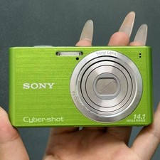 Sony Cyber Shot DSC-W610 14.1MP 4.0x Optical Zoom Digital Camera Green 95 New