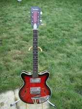 Columbus Japanese made archtop Surf 3/4 size vintage electric guitar 5678"s  