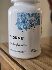Thorne Iron Bisglycinate  60 Caps, Expiration 3/28 - NEW & SEALED, FREE SHIPPING