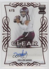 2021 Leaf Trinity Clear Auto Red Foil 4/15 Kellen Mond #CA-KM1 Auto 4z8
