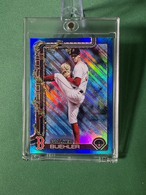 2025 Topps Holiday #H197 Walker Buehler Blue Metallic Holiday Lights