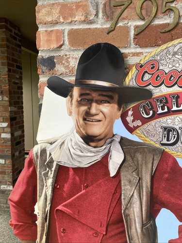 1999 John Wayne Coors Light Beer Life Size Cardboard Cutout Stand-up Cowboy - Picture 3 of 13