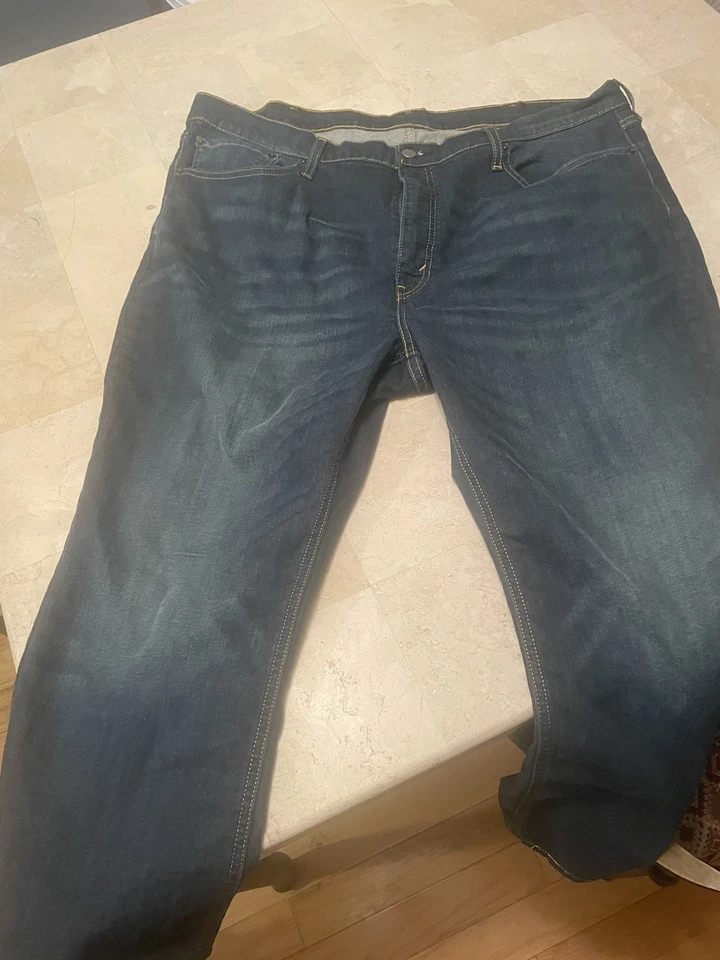 Levi's 541 Athletic Taper Stretch Dark Blue Jeans Men, Size 48x30 Big & Tall - Image 4 of 4