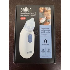 Braun Nasal Aspirator  Helps Clear Stuffy Noses Fast And Gently 0 Months