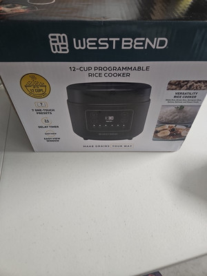 Programmable Rice & Grain Cooker with 7 Preset Functions, Includes Delay Star...