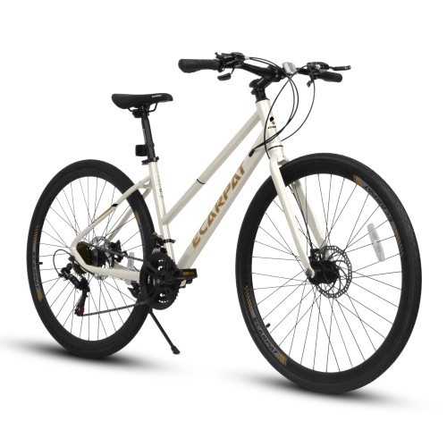 Adult Road Bike 21-Speed Disc Brakes Aluminum Wheels Urban Commuter Men Women