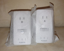Zinwell PLS-8141 Gigabit Powerline G.HN Ethernet Adapter Lot Of 2 - OPEN BOX