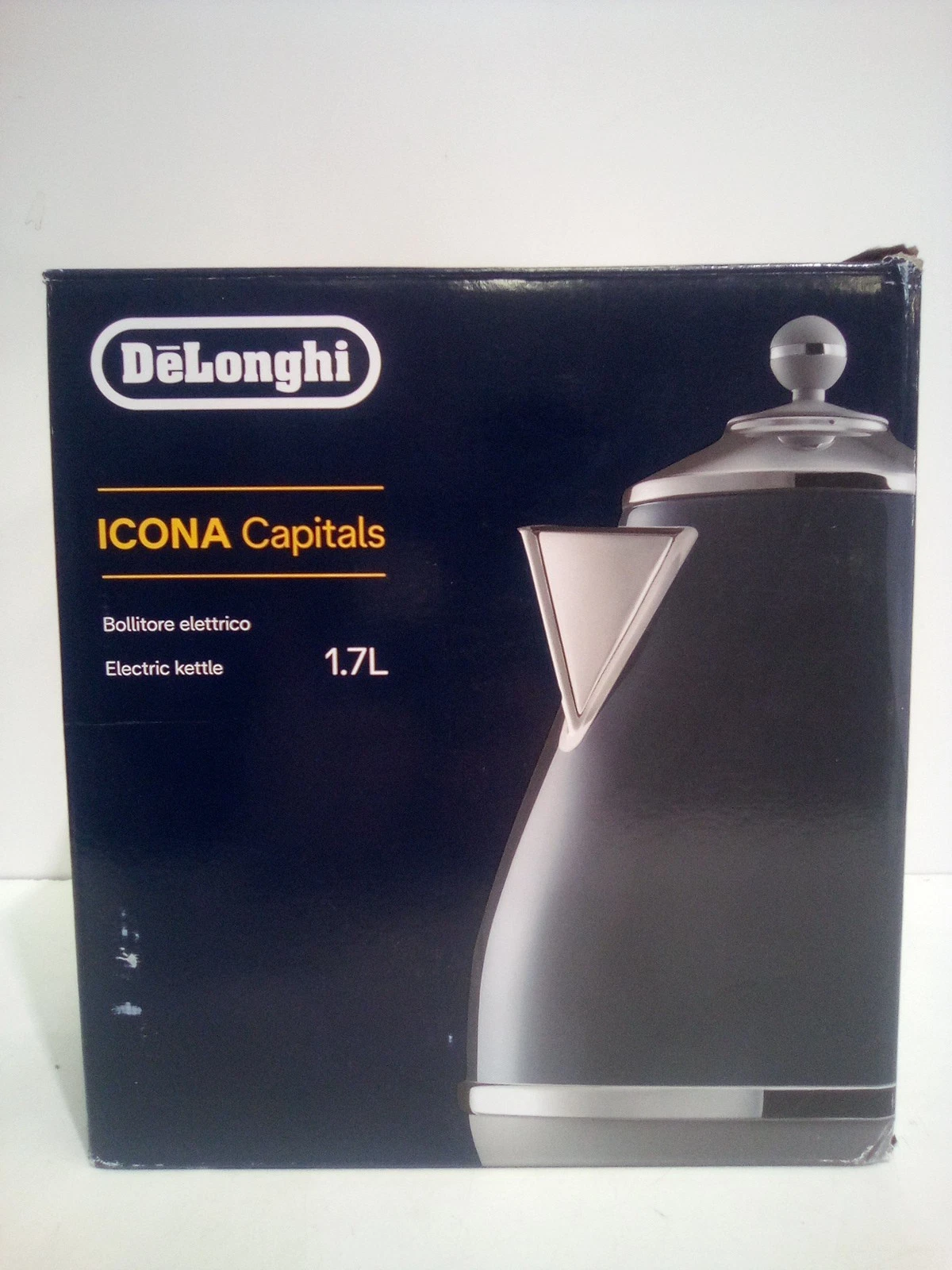 De'Longhi KBOC3001.W Jug Kettle Icona Capitals 1.7L Stainless Steel 0003