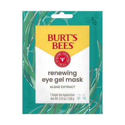 Burts Bees, Renewing Natural Hydrogel Eye Mask with Algae, 1 Count