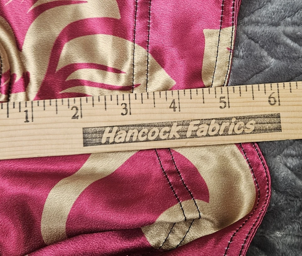 Muay Thai Boxing Shorts Red Fashion Flower Youth Size Large Training Fight MMA - Image 4 of 4