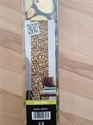 AS Création Selbstklebende pop.up Panel (2,5 x 0,35) 30070-1 Holzscheite