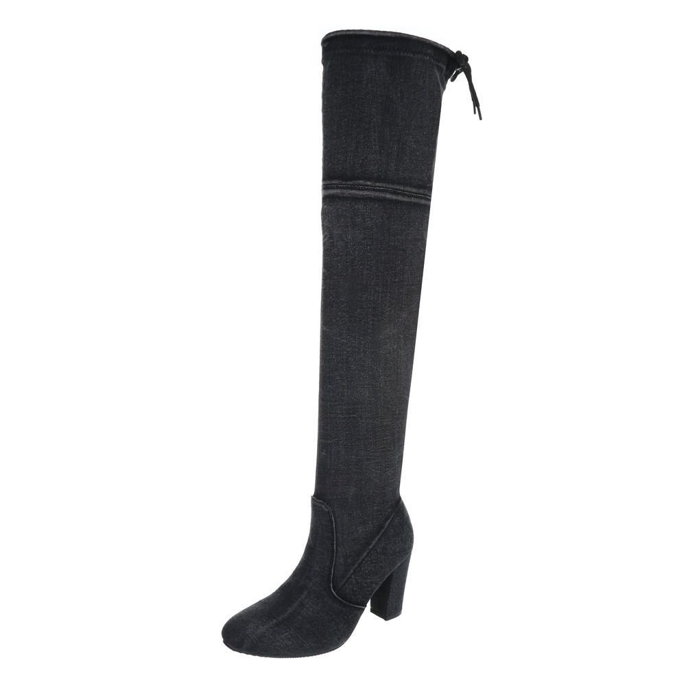Damen Schuhe Overknee Stiefel designer Used High Heels Stiletto 8553 Schwarz 39 Damen Schuhe Overknee Stiefel designer Used High Heels Stiletto 8553 Schwarz 39