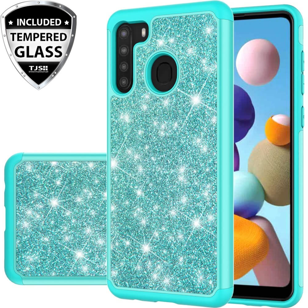 Glitter A21s Phone Case For Samsung Galaxy A21 Phone Case Hybrid