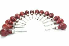 U J Ramelson 15 Beginners Micro Wood Carving Tools Palm Handles RAMELSON USA