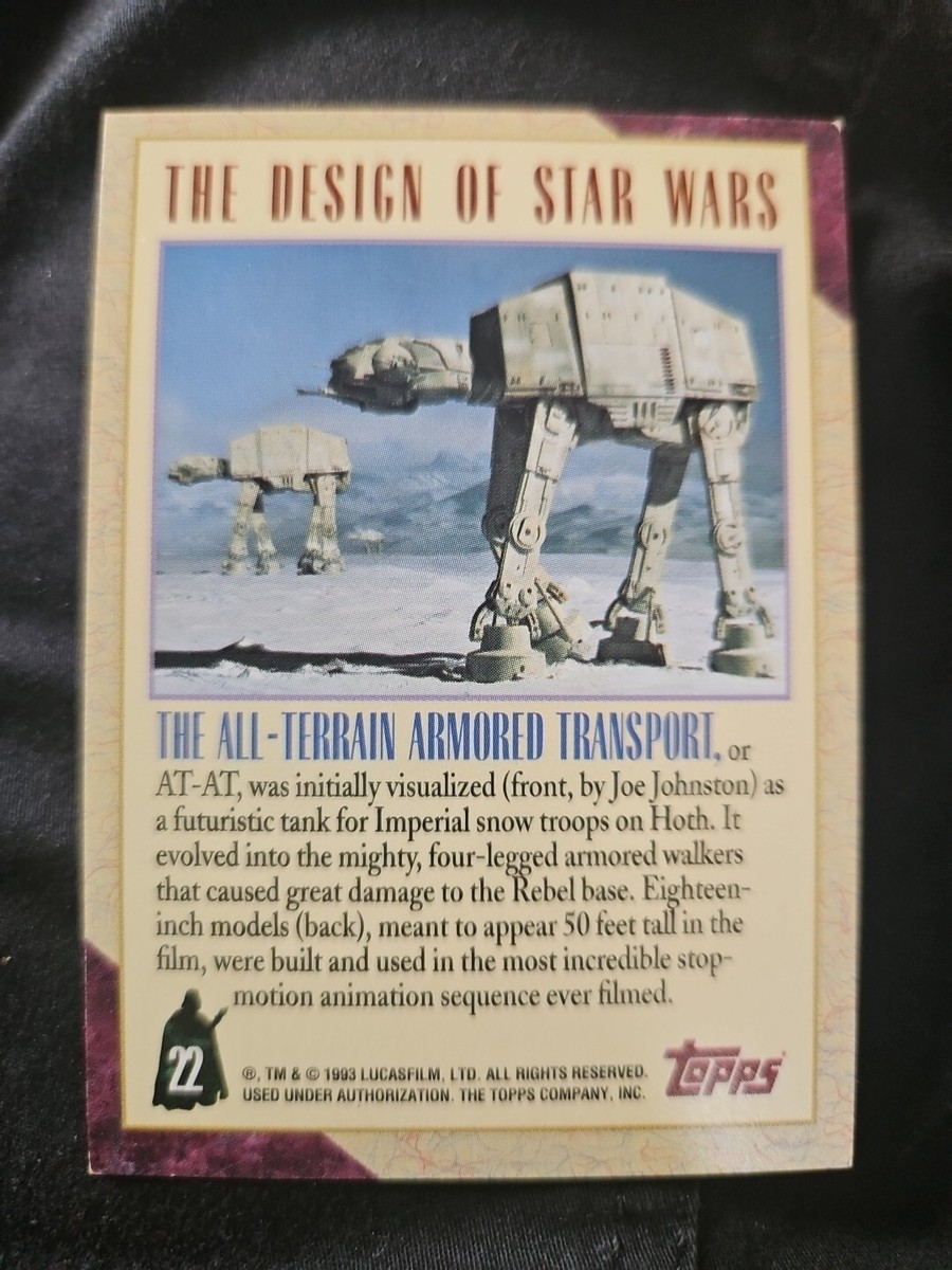 B34 Star Wars Galaxy 1993 Topps #22 The Old Terrain Armored