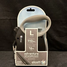 Alcott Retractable Leash Up To 110 Pounds Large Dog Leashes Wide Reflective Belt